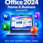 Office Home & Business 2024 для macOS: приложения Word, Excel, PowerPoint, Outlook и OneNote